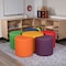Flash Furniture Soft Seating Flexible Flower Set for Classrooms and Common Spaces - Assorted Colors (18"H) ZB-FT-FLOWER-6018-GG - alternate 2